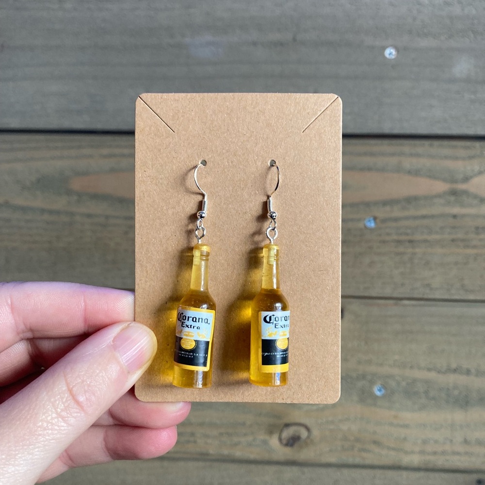 Corona Beer Bottle Drop/Dangle Earrings